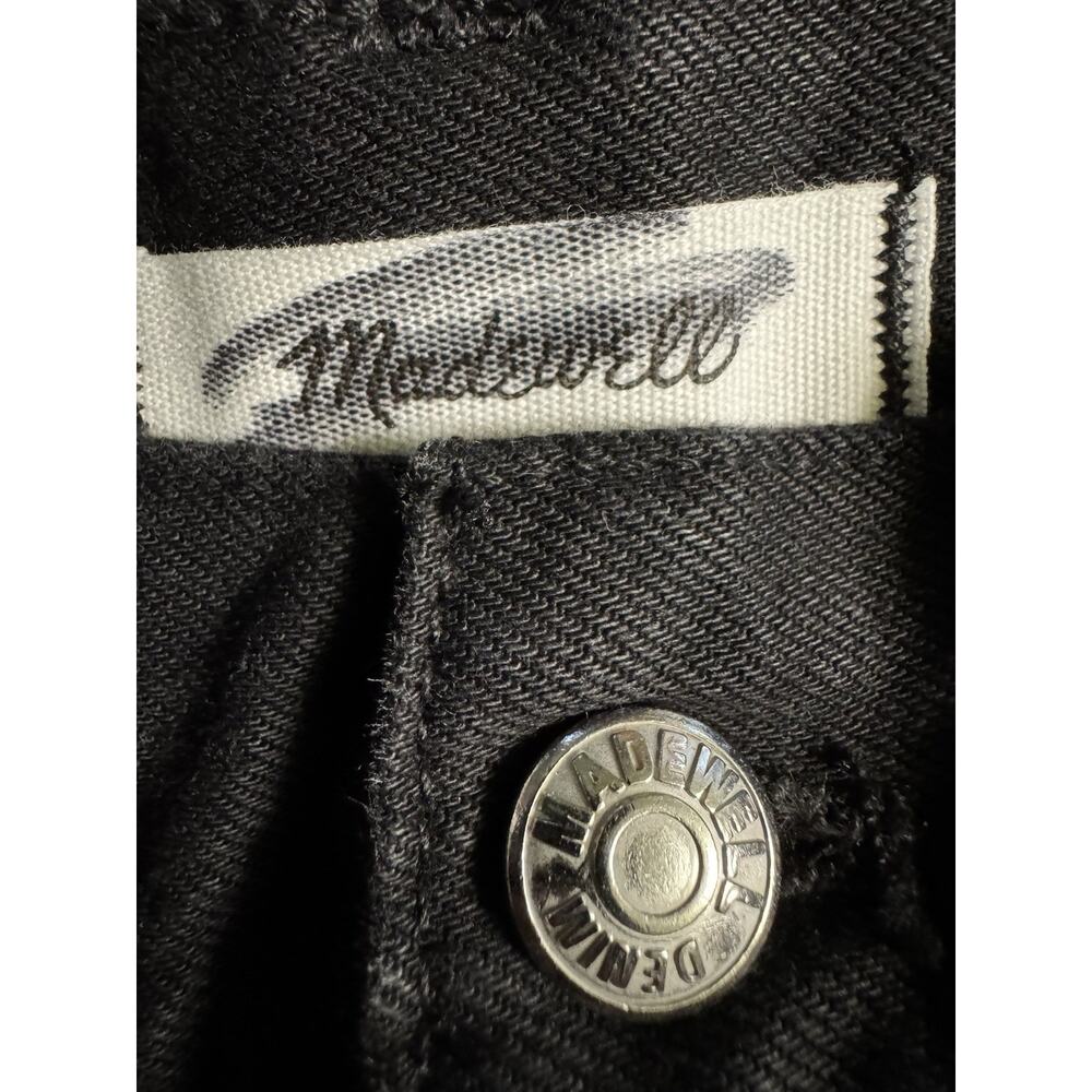 NWT Madewell The Balloon Jeans Black Size 24 Wide Leg Barrel 100% Cotton - Picture 8 of 11